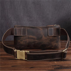 LEATHER MENS FANNY PACK FOR MEN BUMBAG Vintage WAIST BAG