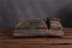 LEATHER MENS FANNY PACK FOR MEN BUMBAG Vintage WAIST BAG