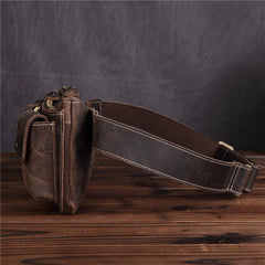 LEATHER MENS FANNY PACK FOR MEN BUMBAG Vintage WAIST BAG