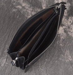 LEATHER MENS Wristlet Wallet Zipper Clutch FOR MEN - imessengerbags
