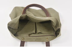 Green Large Canvas Womens Mens Tote Bag Shoulder Bag Tote Purse For Women - imessengerbags