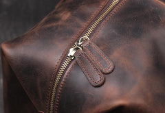 Vintage Large Leather Men's Travel Bag Overnight Bag Weekender Bag For Men - imessengerbags