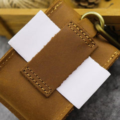 Leather Mens Cigarette Cases with Lighter Holder With Belt Loop Cigarette Holder For Men