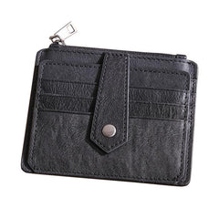 Leather Mens Card Wallets Cool Card Holders Card Holder Wallet Black Front Pocket Wallet For Men