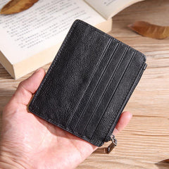 Leather Mens Card Wallets Cool Card Holders Card Holder Wallet Black Front Pocket Wallet For Men