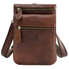 Leather Belt Pouch Belt Cases Mens Waist Bag Shoulder Bag for Men - imessengerbags