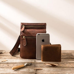 Leather Belt Pouch Belt Cases Mens Waist Bag Shoulder Bag for Men - imessengerbags