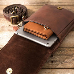 Leather Belt Pouch Belt Cases Mens Waist Bag Shoulder Bag for Men - imessengerbags