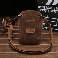 Leather Belt Pouch Men Hairstylist Tool barber pouch scissor case