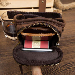 Leather Belt Pouch Mens Small Cases Arm Case Pouch for Men - imessengerbags