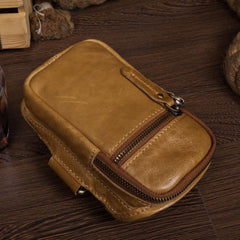 Leather Belt Pouch Mens Small Cases Arm Case Pouch for Men - imessengerbags