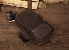 Leather Belt Pouch Mens Small Cases Arm Case Pouch for Men - imessengerbags