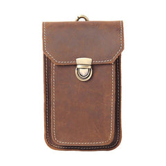 Leather Belt Pouch Mens Small Cases Waist Bag Hip Pack Belt Bag Fanny Pack Bumbag for Men - imessengerbags