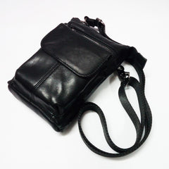 Leather Belt Pouch Mens Small Cases Waist Bag Shoulder Bag for Men - imessengerbags