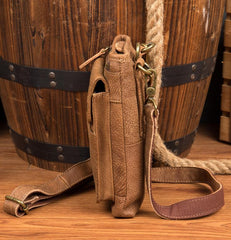 Leather Belt Pouch Mens Small Cases Waist Bag Shoulder Bag for Men - imessengerbags