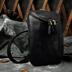 Leather Belt Pouch Mens Small Cases Waist Bag Shoulder Bag for Men