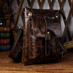 Leather Belt Pouch Mens Small Cases Waist Bag Shoulder Bag for Men