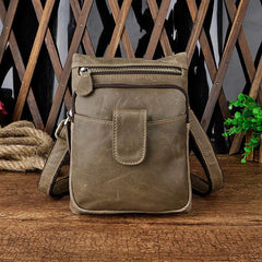 Leather Belt Pouch Mens Small Cases Waist Bag Shoulder Bag for Men