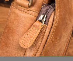 Leather Belt Pouch Mens Small Cases Waist Bag Shoulder Bag for Men