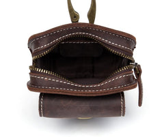 Leather Belt Pouch Mens Small Cases Waist Small Bag for Men