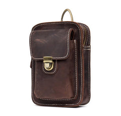 Leather Belt Pouch Mens Small Cases Waist Small Bag for Men - imessengerbags