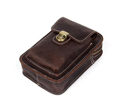 Leather Belt Pouch Mens Small Cases Waist Small Bag for Men - imessengerbags