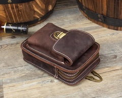 Leather Belt Pouch Mens Small Cases Waist Small Bag for Men - imessengerbags