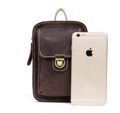 Leather Belt Pouch Mens Small Cases Waist Small Bag for Men - imessengerbags