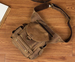 Leather Belt Pouch Mens Waist Bag Bet Tool Bag BUMBAG for Men