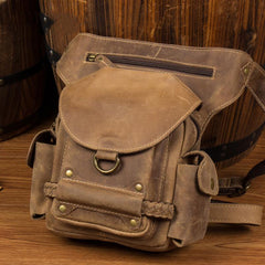 Leather Belt Pouch Mens Waist Bag Bet Tool Bag BUMBAG for Men - imessengerbags