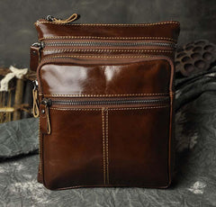 Leather Belt Pouch Mens Waist Bag Shoulder Bag for Men