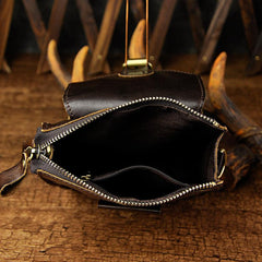 Leather Belt Pouch Mens Waist Bag Shoulder Bag for Men