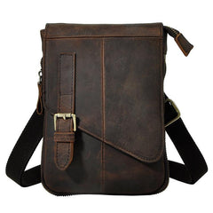 Leather Belt Pouch Mens Waist Bag Shoulder Bag for Men