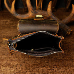 Leather Belt Pouch Mens Waist Bag Shoulder Bag for Men