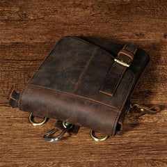 Leather Belt Pouch Mens Waist Bag Shoulder Bag for Men