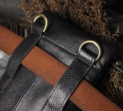 Leather Belt Pouch Mens Waist Bag Shoulder Bag for Men