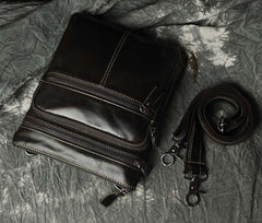 Leather Belt Pouch Mens Waist Bag Shoulder Bag for Men