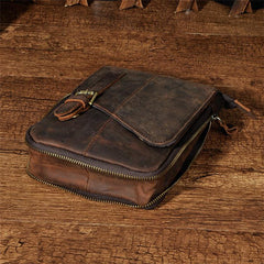 Leather Belt Pouch Mens Waist Bag Shoulder Bag for Men