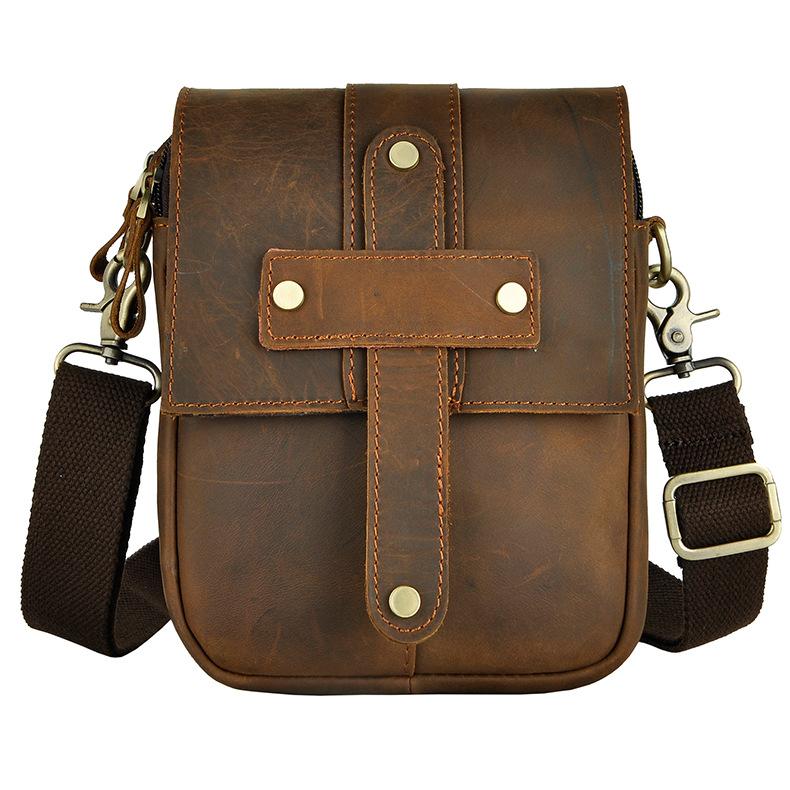 Leather Belt Pouch Mens Waist Bag Shoulder Bag for Men - imessengerbags