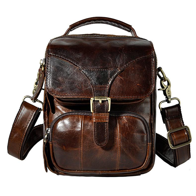 Leather Belt Pouch Mens Waist Bag Shoulder Bag for Men