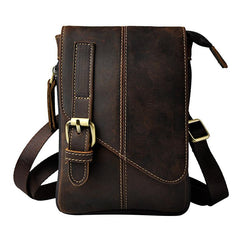 Leather Belt Pouch Mens Waist Bag Shoulder Bag for Men