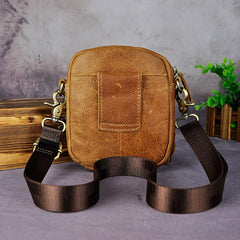 Leather Belt Pouch Mens Waist Bag Shoulder Bag for Men