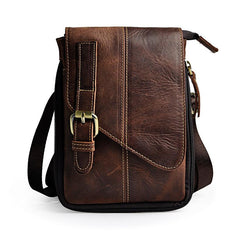 Leather Belt Pouch Mens Waist Bag Shoulder Bag for Men