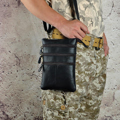 Leather Belt Pouch Mens Waist Bag Shoulder Bag for Men - imessengerbags