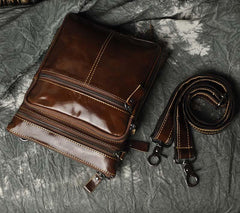 Leather Belt Pouch Mens Waist Bag Shoulder Bag for Men