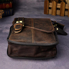 Leather Belt Pouch Mens Waist Bag Shoulder Bag for Men