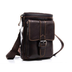 Leather Belt Pouch Mens Waist Bag Shoulder Bag for Men