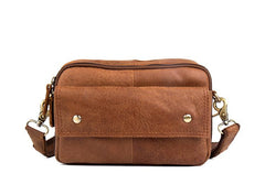 Leather Belt Pouch Mens Waist Bag Shoulder Bag for Men