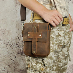 Leather Belt Pouch Mens Waist Bag Shoulder Bag for Men - imessengerbags