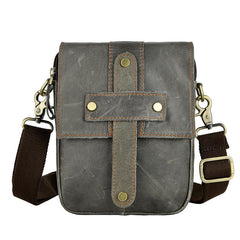 Leather Belt Pouch Mens Waist Bag Shoulder Bag for Men